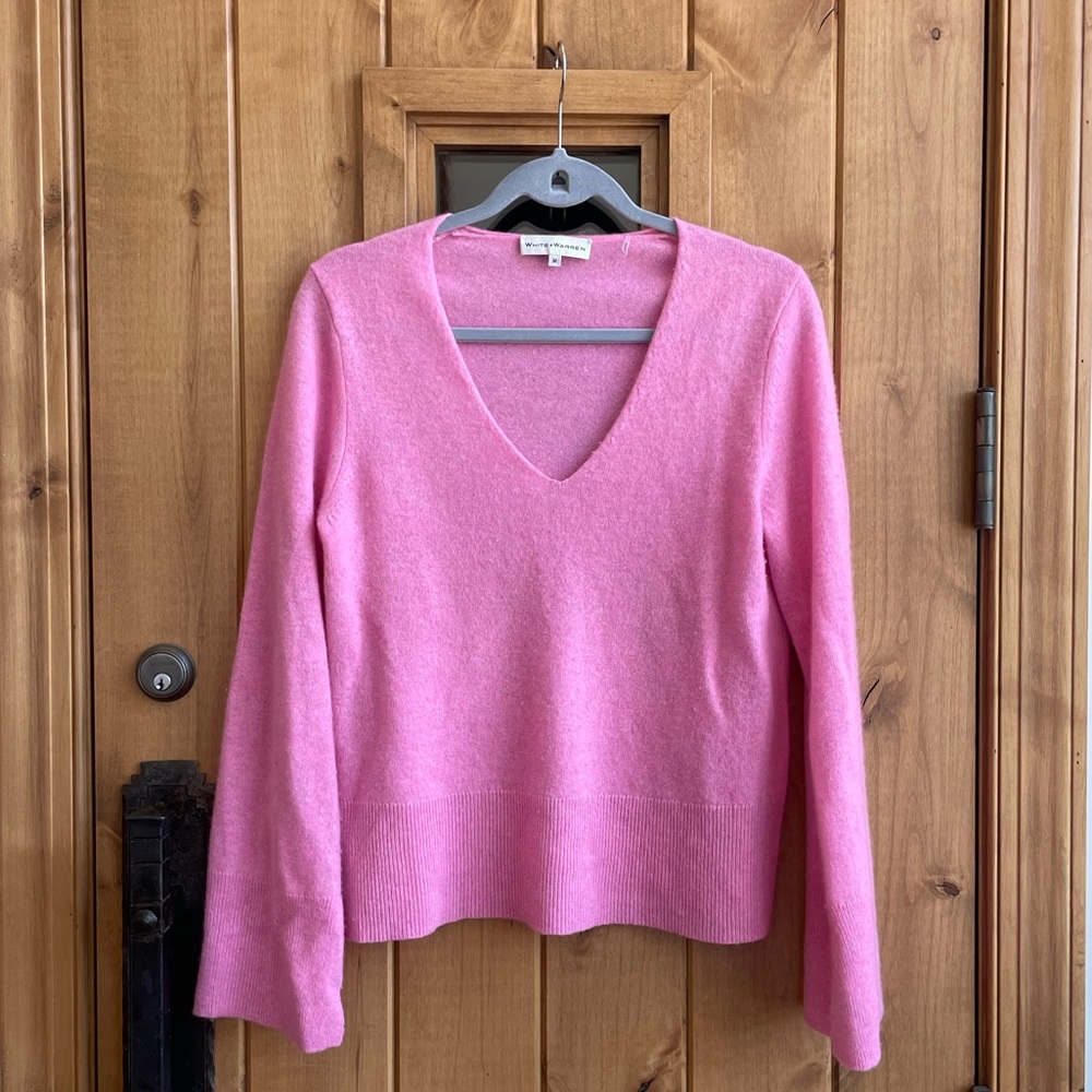 New White + Warren cashmere sweater